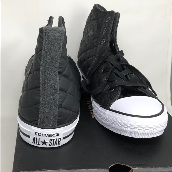Converse Quilted Chuck Taylor High Tops Black - Picture 4 of 5